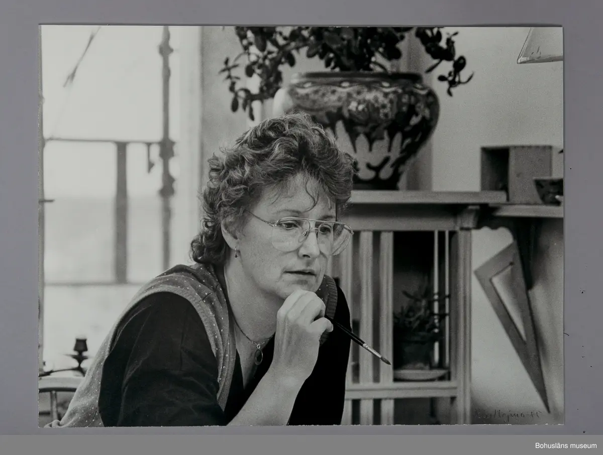 Fotografiskt porträtt Pia Oom (1945 - 1991)
