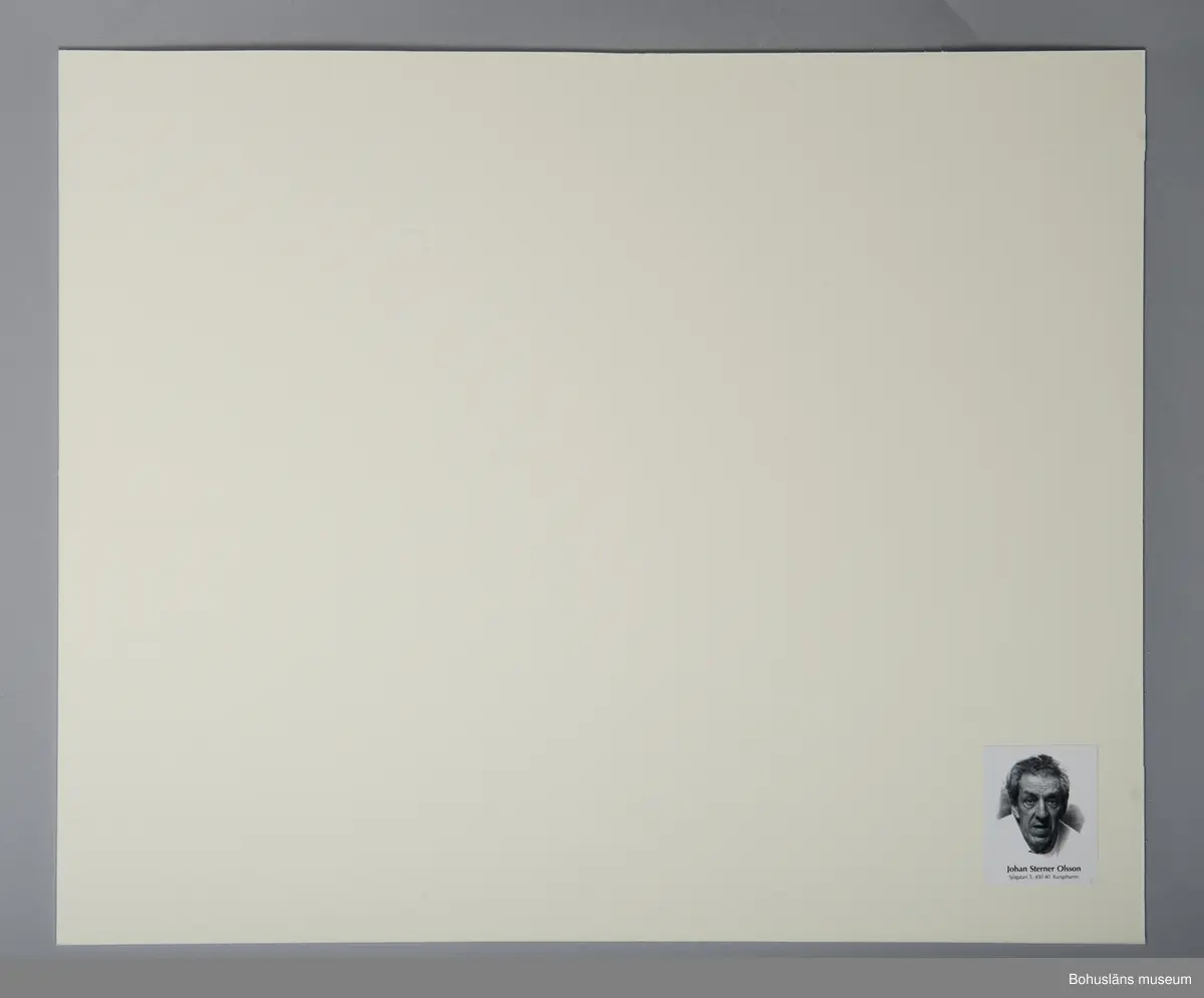 Fotografiskt porträtt Johan Sterner Olsson