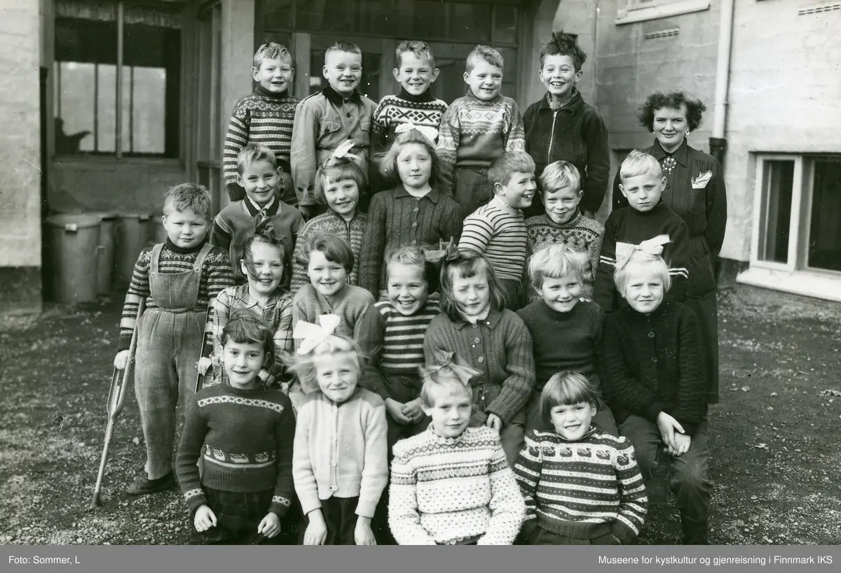 Honningsvåg. 2. klasse, 1956/57.