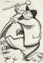 Karikatur av Carl Johannes Andreas Adam Dørnberger (maler) [