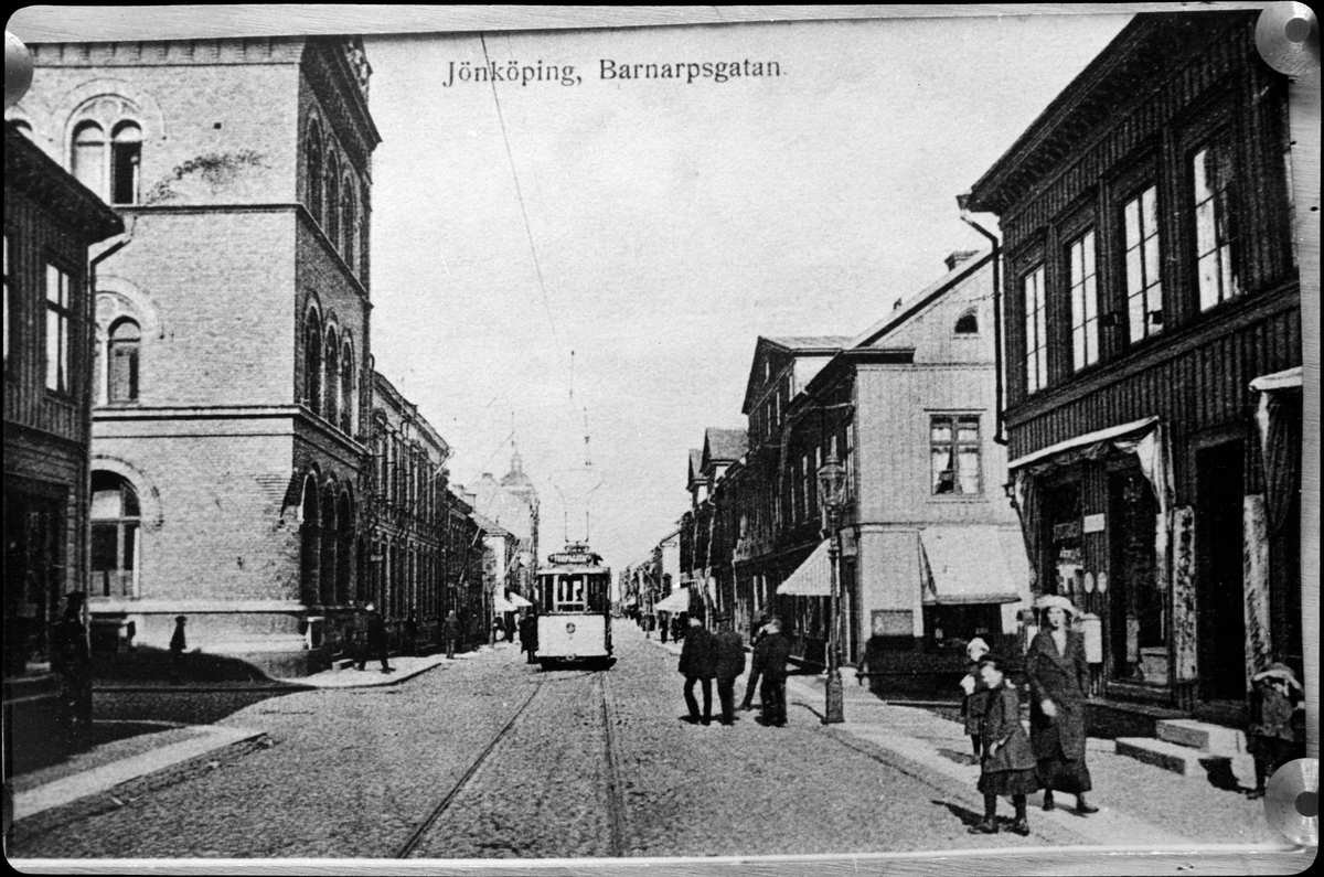 Spårväg på Barnarpsgatan i Jönköping.
