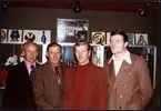 Segrare i fyrmannalag på SvJF-mästerskapen i bowling i Gävle 1976. Från vänster: Karl-Ingvar Pettersson, Birger Eriksson, Roland Engstrand och Nils Svensson.