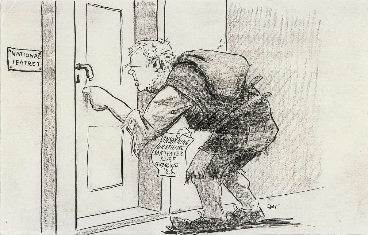 karikatur, mann, helfigur