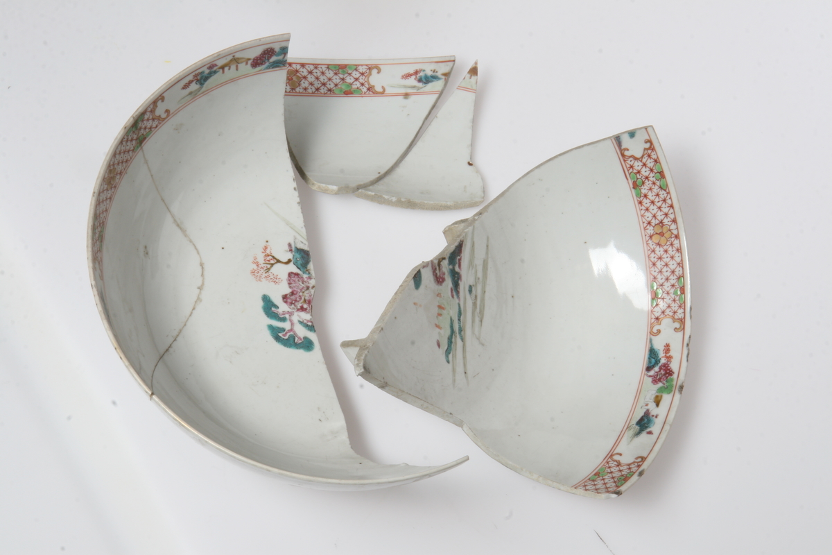 Porselen, ostindisk, istykker 1962.