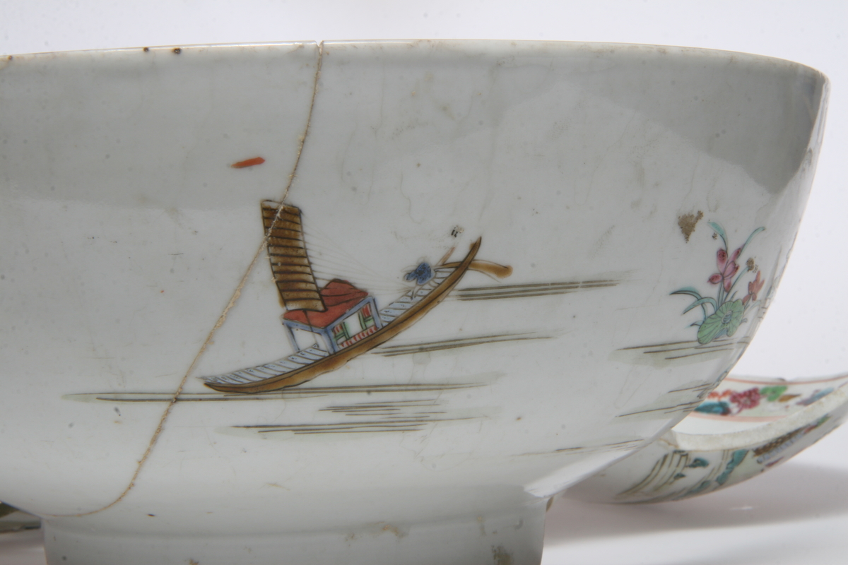 Porselen, ostindisk, istykker 1962.