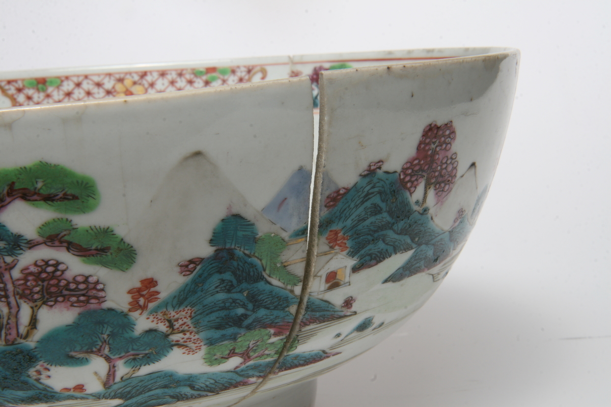 Porselen, ostindisk, istykker 1962.