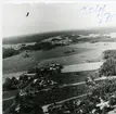 Tunby, Västerås.
Flygfoto över Tunby från söder, 1970.