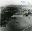 Tunby, Västerås.
Flygfoto över Tunby från norr, 1970.