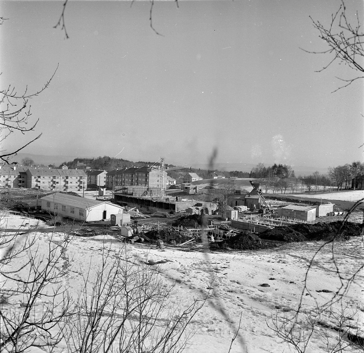Byggearbeid ved Nyborg