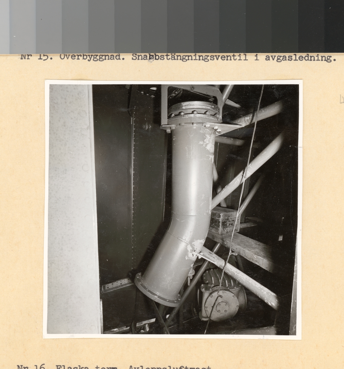 Flaska torn. Avloppsluftmask.