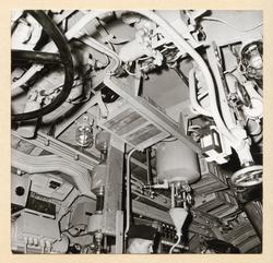 Dieselmotorrum. SB:s sida under däck.