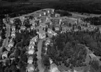 Flygfoto över Nässjö i Jönköpings län.  Nr: 1202/1957