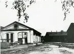 Lokstallarna vid Lögarängen i Västerås, 1957.