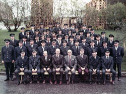 Vinmonopolet. Transportavdelingens ansatte, 1968. Bildet er 