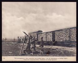 Luftvärn kulspruta och järnvägsartilleri