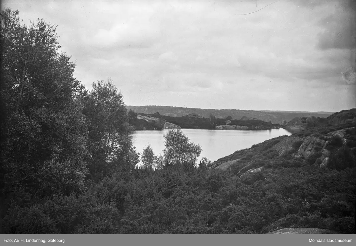 Bergsjön (Färås tjärn) i Kållered, år 1917.