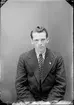 Ateljéporträtt - Henry Eriksson från Väddika, Hökhuvud socken, Uppland