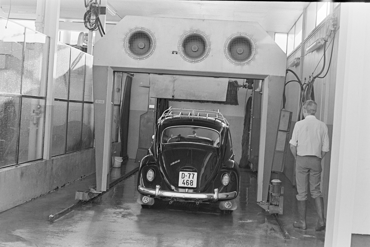 Bilvask, vaskeautomat, vaskehall, Folkevogn, "Boble",Volkswagen, D-77468. Hamar.?