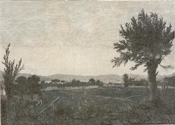 Utsikt fra Peckelgården [papirkunst]