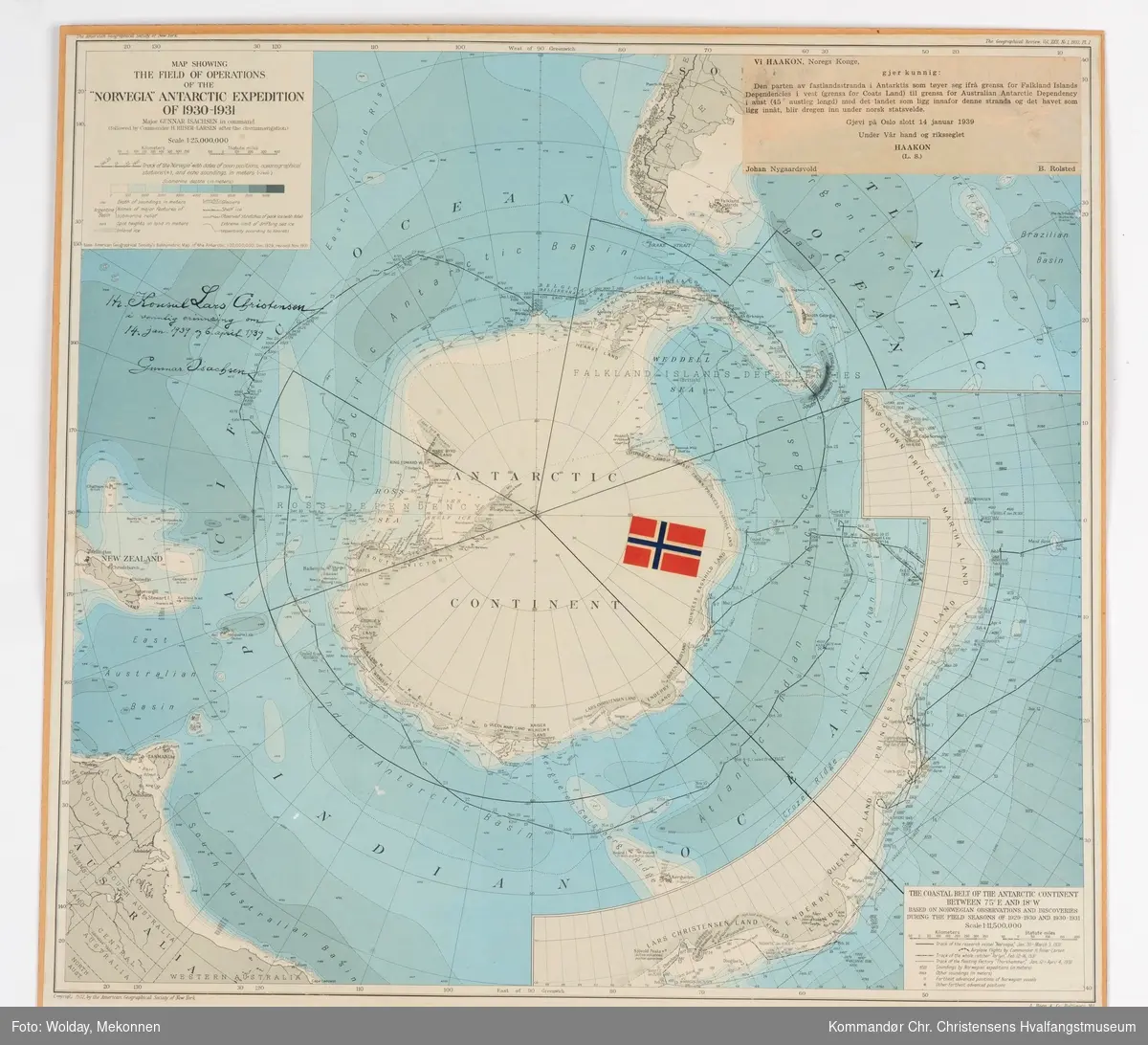 Antarctica,  "Norvegia" ekspedisjonen.