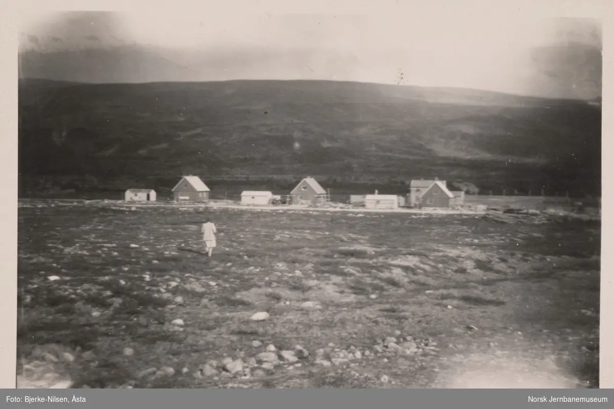 Saltfjell stasjon (senere Semskfjell, Semska) august 1948