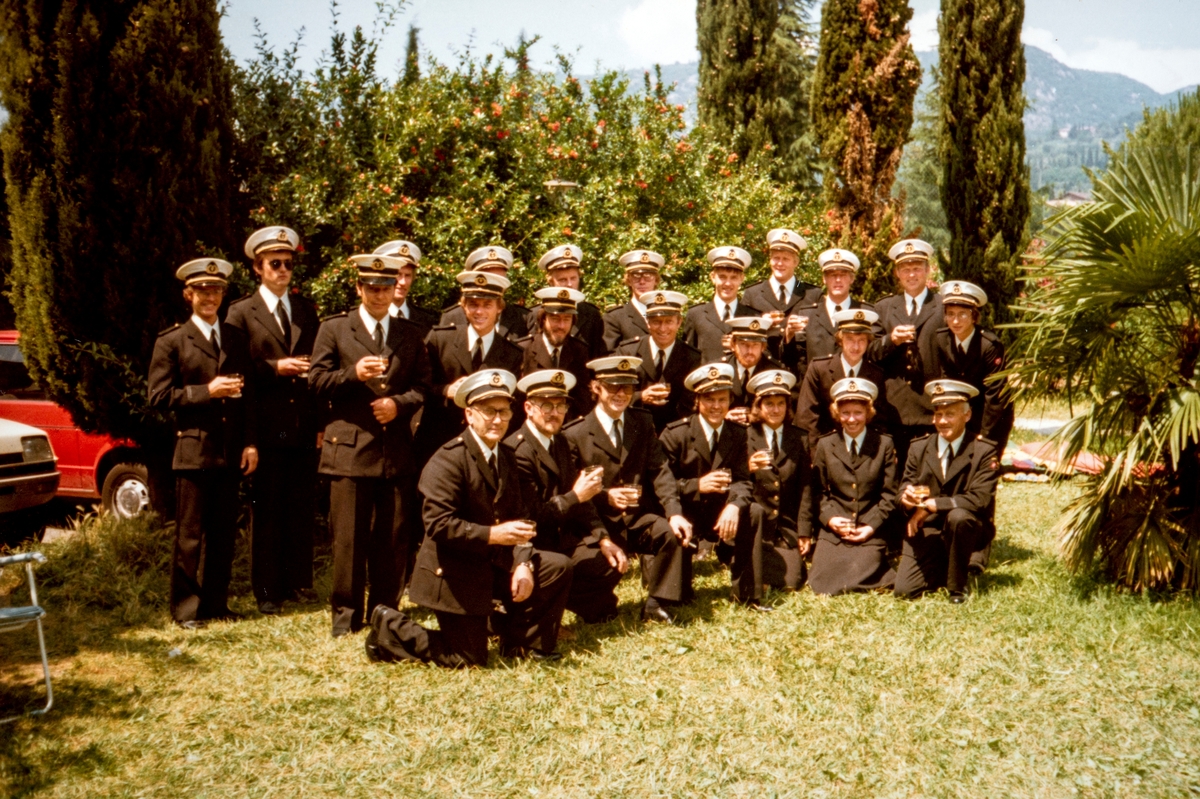 Vallset Musikkforenings tur til Gardasjøen, Italia i 1978.