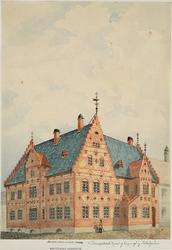 Svaneapoteket, hjørnet Tollbugt. 21 - Kongensgt. [papirkunst