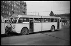 Vid hållplatsen Norra Bantorget står Statens Järnvägar, SJ 958-c på busslinje 4, som utgick från Norra Bantorget - Sundbyberg - Mariehäll - Beckomberga - Flysta.