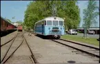 Motorvagn på bangården vid Nora stad station under Nora Bergslags Veteran-Järnväg, NBVJ 25års-jubileum.