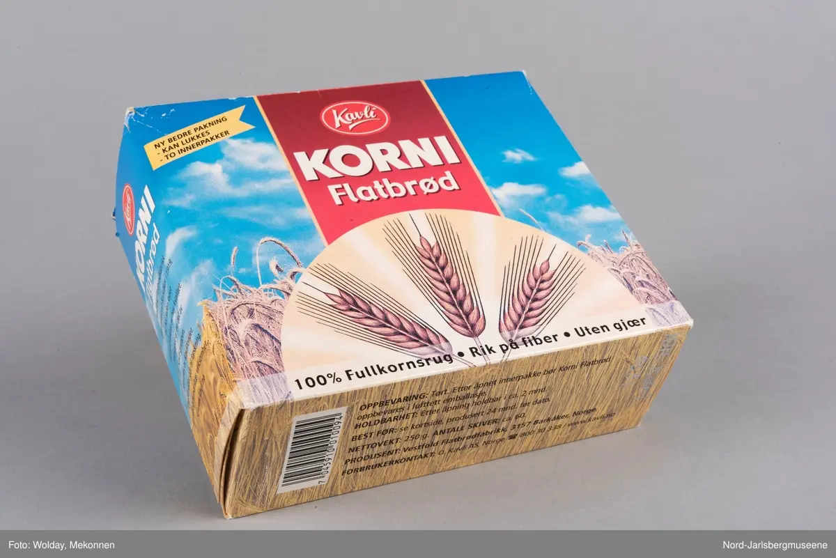 Emballasje med innhold (flatbrød)