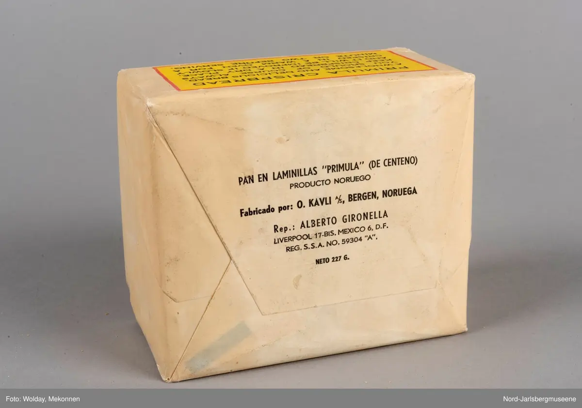 Emballasje med innhold (flatbrød)