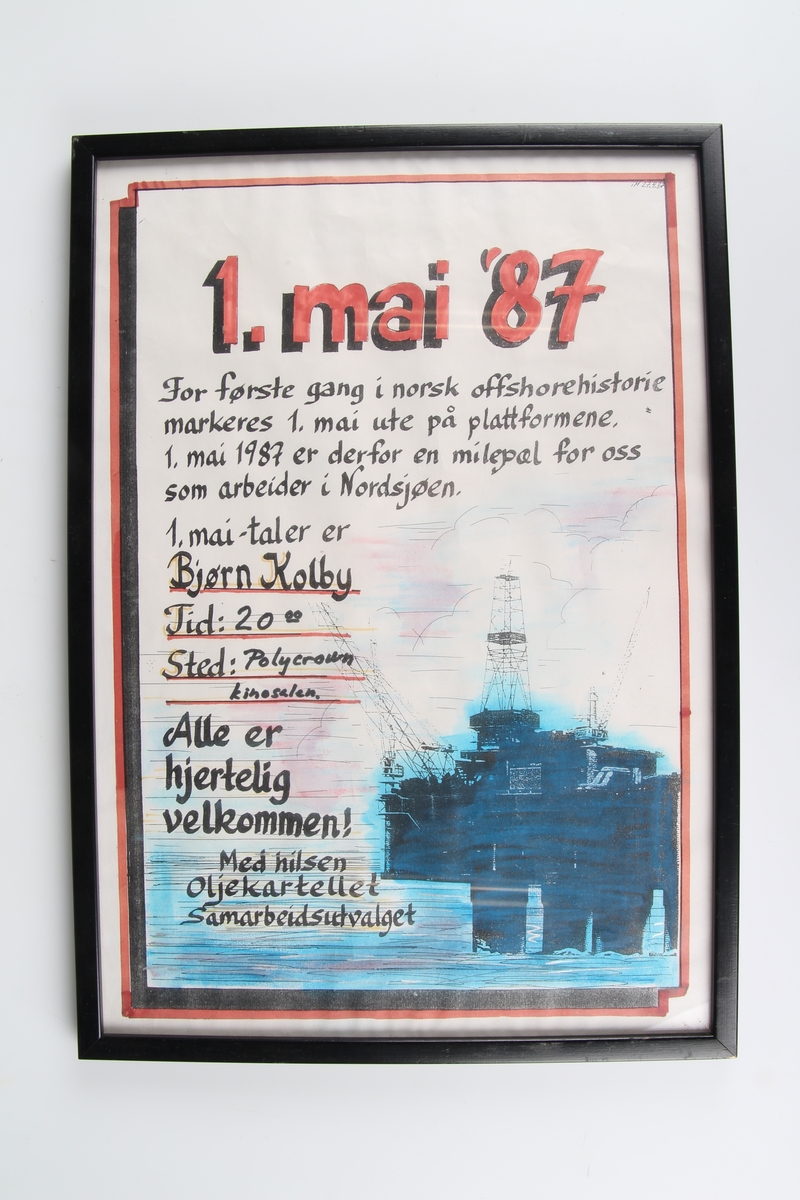 Innrammet plakat.