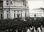 Protestmötet mot stiftsindragningen på Stortorget i Kalmar 1903.