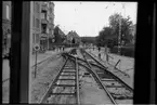 Helsingborgs Stads Spårvägar, HSS spårvägs arbete i Pålsjögatan.