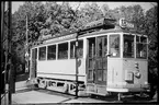 Aktiebolaget  Stockholms Spårvägar, SS A3 125 vid hållplats på linje 18, Slussen - Gröndal.