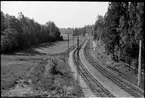 Trafik Aktiebolaget Stockholm Södra Lidingöns Järnväg, SSLidJ linjen Baggeby - Bodal sedd mot Bodal.