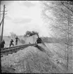 Statens Järnvägar, SJ Gp 3043.
SJK-resa den 10 maj 1964 vid Långsjön mellan Hjorted och Ankarsrum.