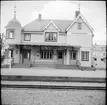 Mariefred stationshus som användes av Museijärnväg Östra Södermanlands Järnväg, ÖSlJ.