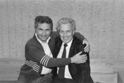 Hamar sykehus, Tore Blom-Hagen (t.v) og sykehusdirektør Roal