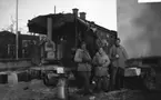 Kokbil. Vinterövning i Värmland. Vid pilen: Karl-Albin Dahlqvist. A 7.