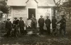 Landstormens mobilisering 1914, utanför expeditionen för luf