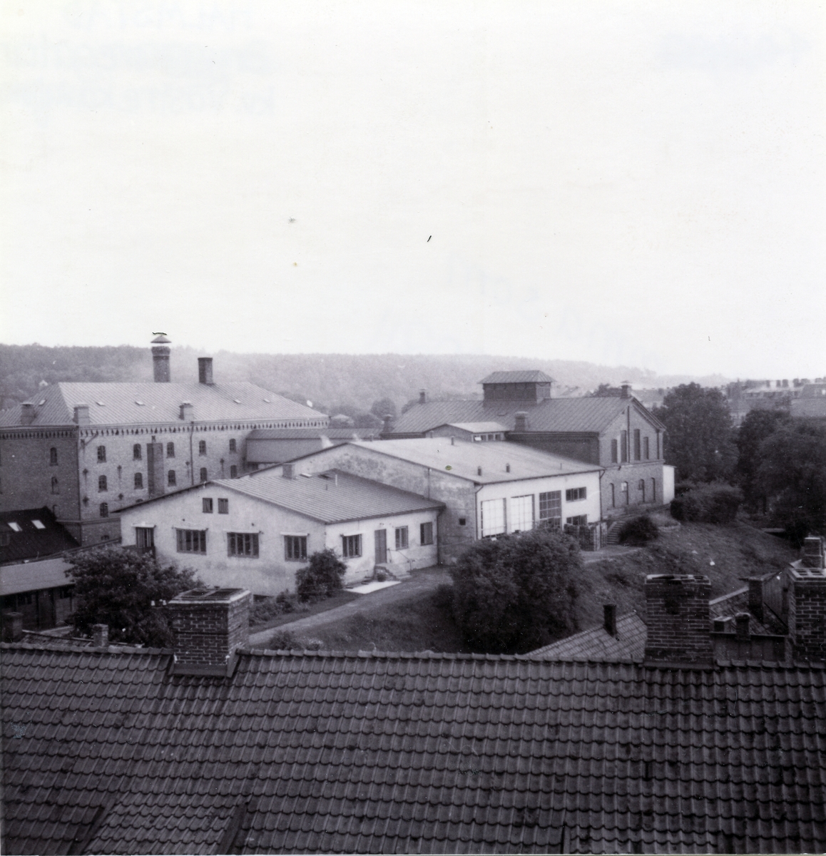 Från takåsen på huset Klammerdammsgatan 15-17.
Appeltofftska bryggeriet.