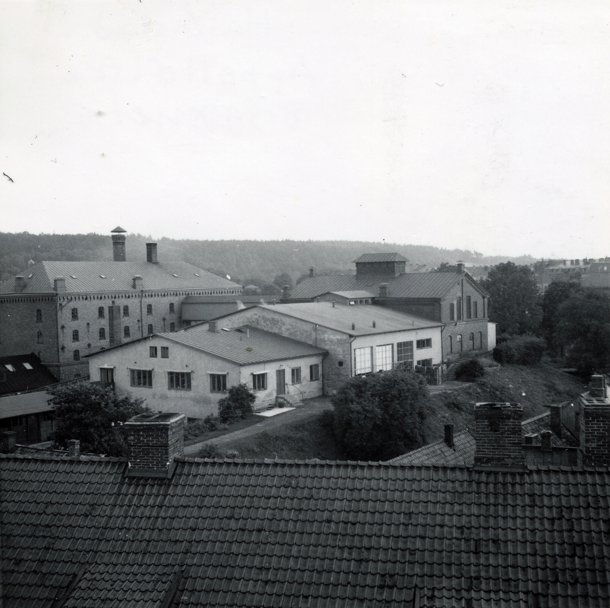 Från takåsen på huset Klammerdammsgatan 15-17.
Appeltofftska bryggeriet.