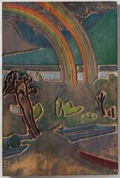 Dobbel regnbue [Trykkplate]