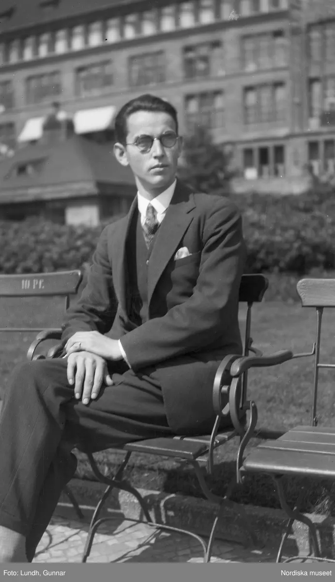 Motiv: (ingen anteckning) ;
Tom kontaktkarta, anteckningar på kontaktkarta 282 "turist på alptopp" 283 - 308 "div. bekanta o obekanta i Berlin 1925 - 27"