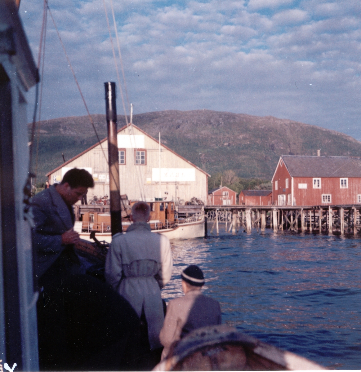 Kullbrygga på Nesna, tatt fra sjøen.