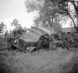 Terrängbil m/1942 M, Klöckner. I diket.