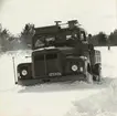 Prov med lastterrängbil 939 vid Arméns motorskola. Vinterprov i Sveg i mars 1962.