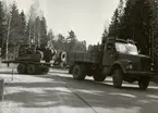 Prov med lastterrängbil 939 vid Arméns motorskola. Slutprov i Strängnäs i april 1962.