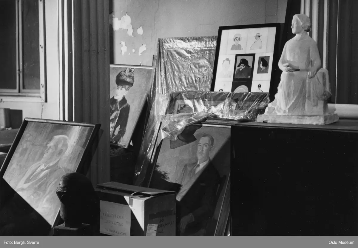 Teatermuseet, interiør, malerier, skulptur